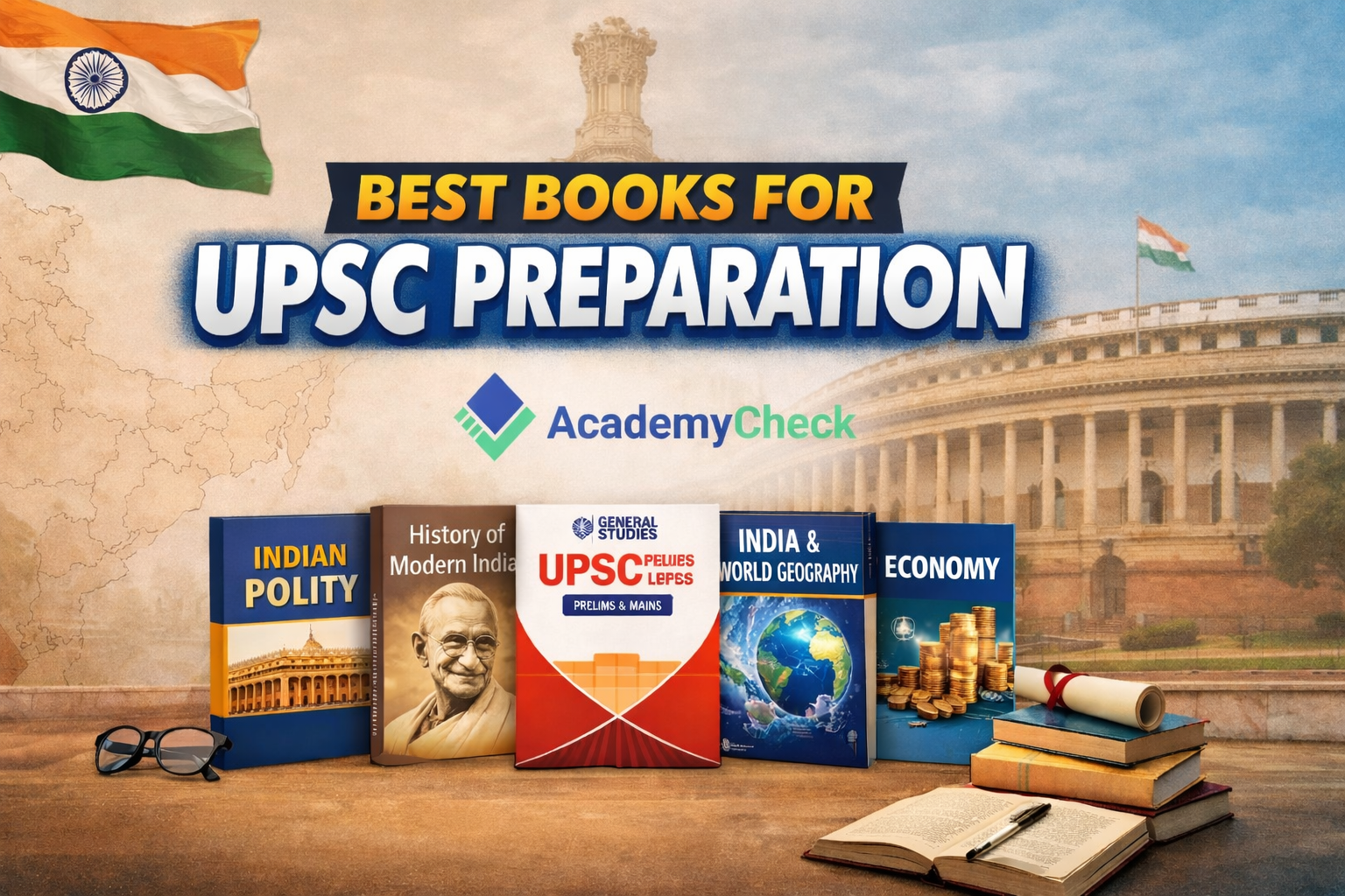 Top 5 Books for UPSC Preparation 2026 - Complete Guide For Beginners 